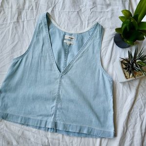 ARITZIA Wilfred Free Arlenis Denim Blouse